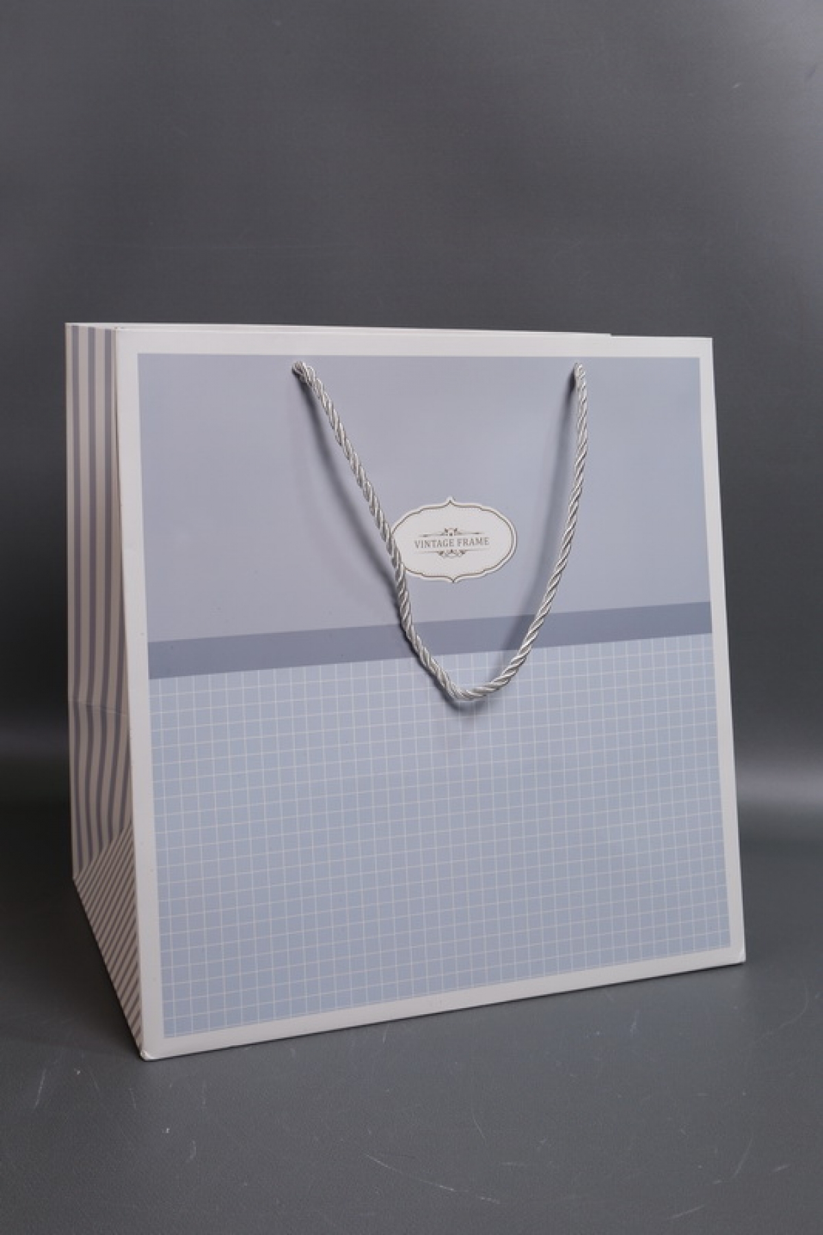 Сумка Люкс Винтаж  33*33*24   серый     L3938