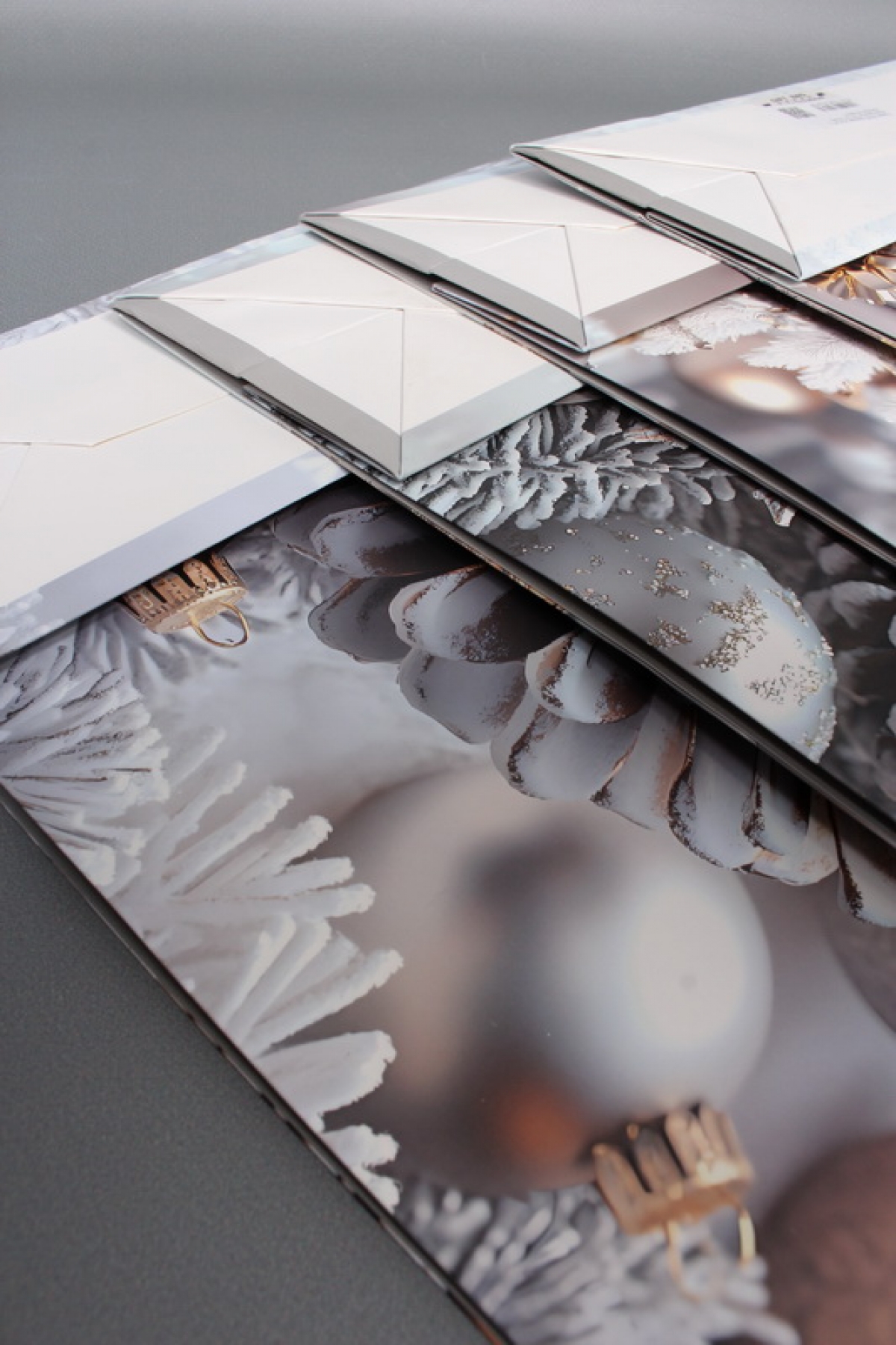 Сумка ЛЮКС Зимнее утро НГ с блестками 31*41*12  N1943