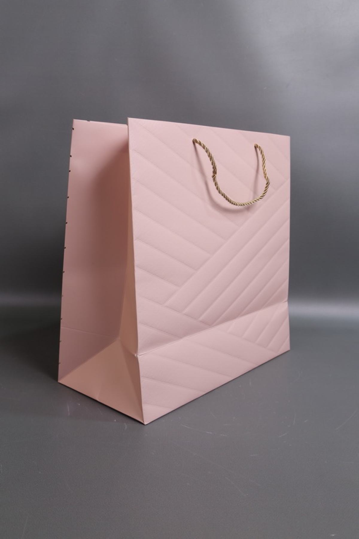 Сумка Люкс Золотая диагональ  38*38*18  розовая    L496