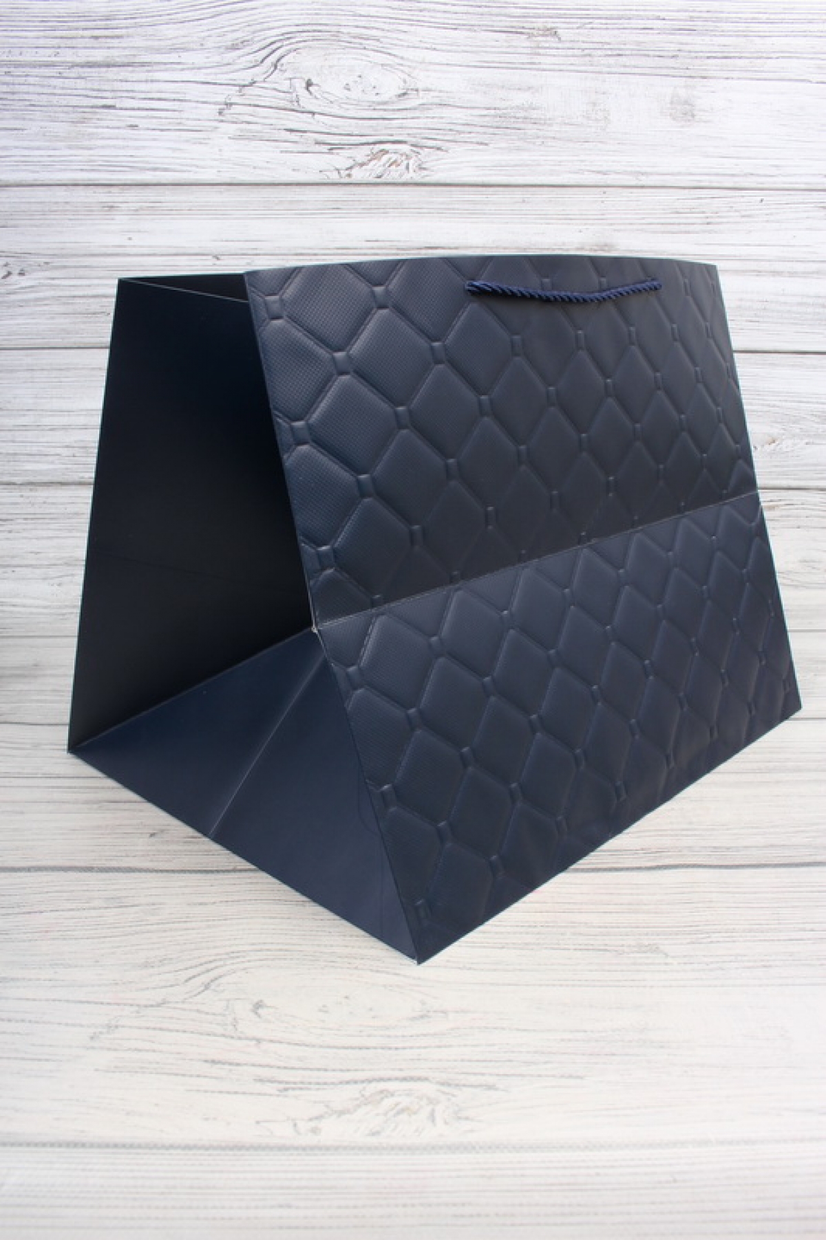 Сумка Люкс Золотая клетка 30*38*30 синяя L604N