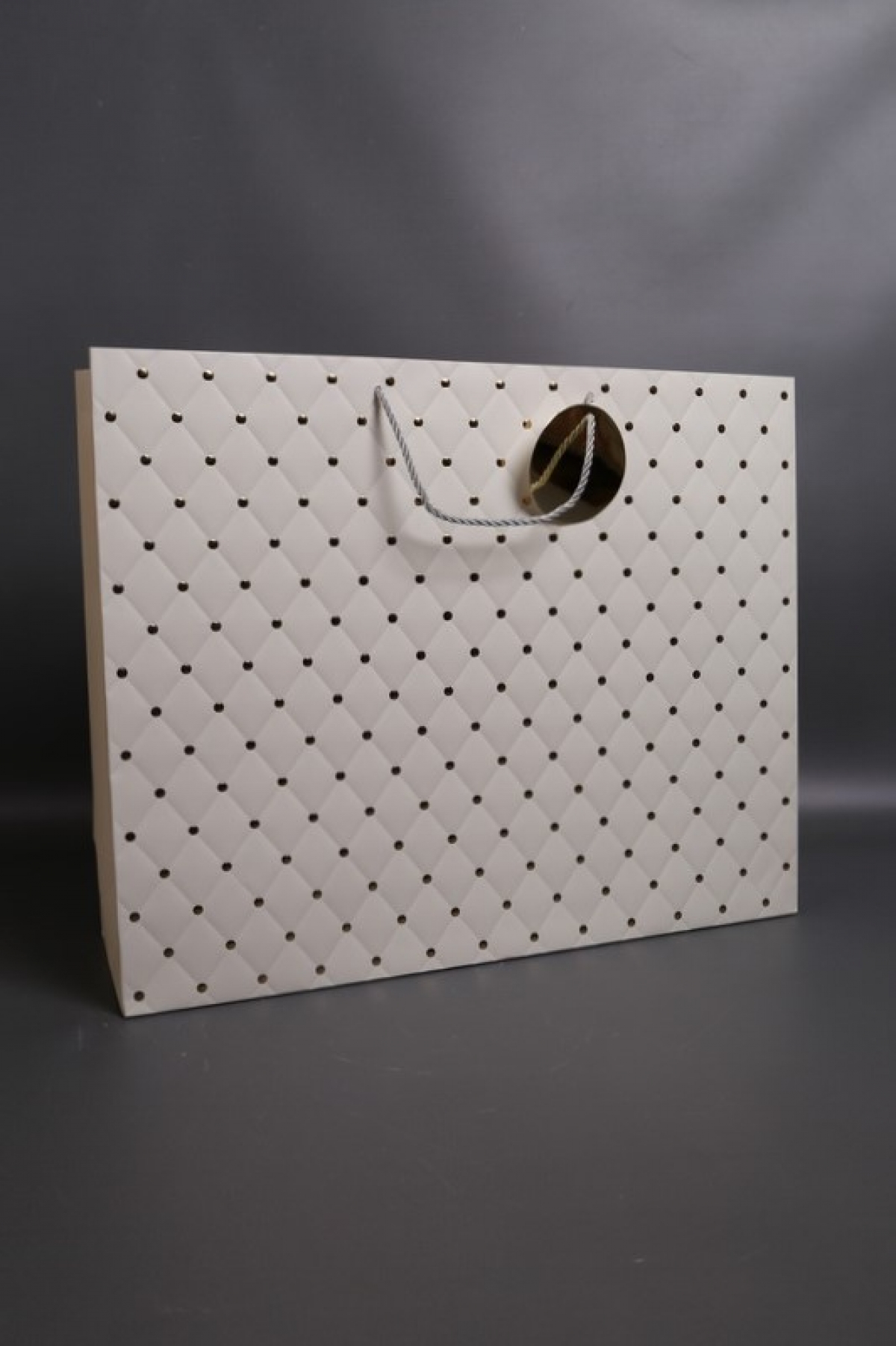 Сумка Люкс Золотая кнопка 50*40*15 шампань     L492