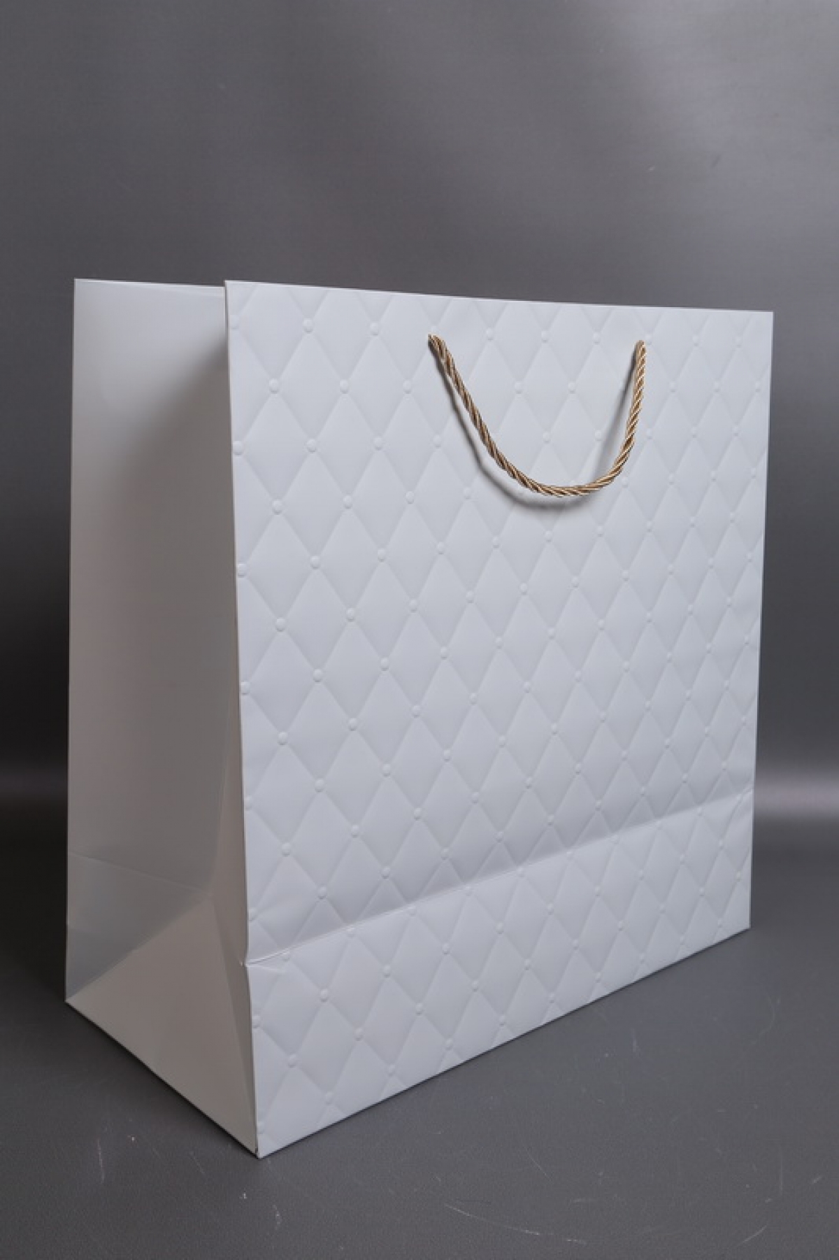 Сумка Люкс Золотая кнопка  38*38*18   голубая   L495