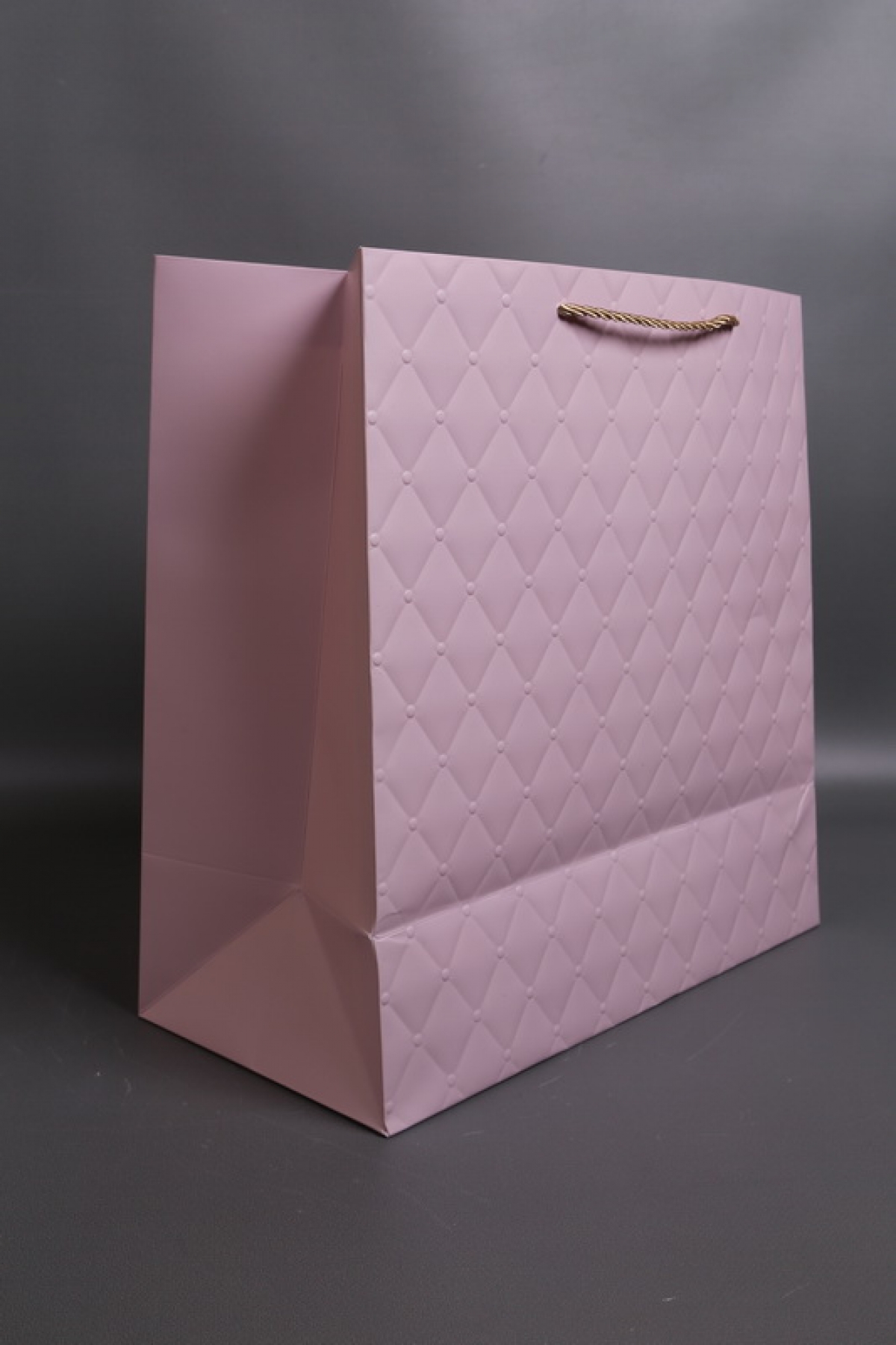 Сумка Люкс Золотая кнопка  38*38*18   лиловая  L495