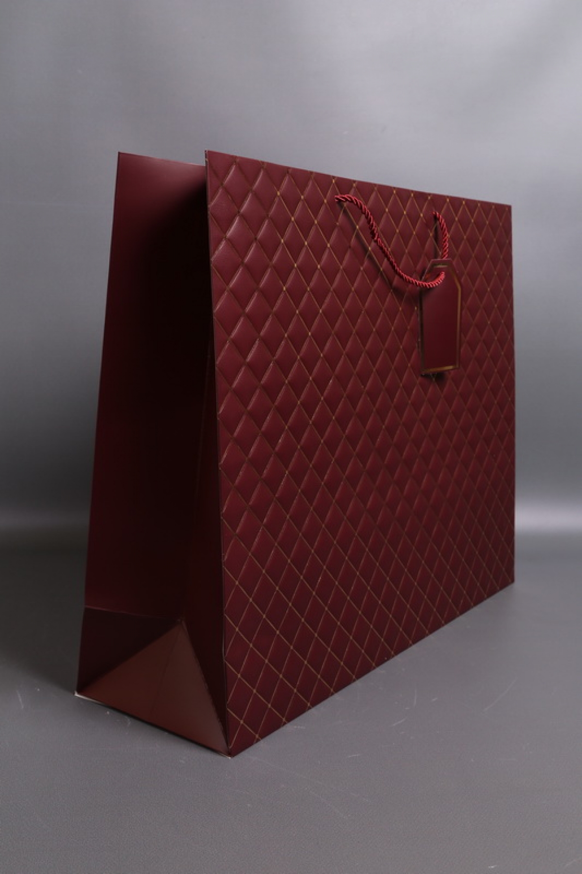 Сумка Люкс Золотой Ромб 50*40*15  бордо L402 Цена за 1шт