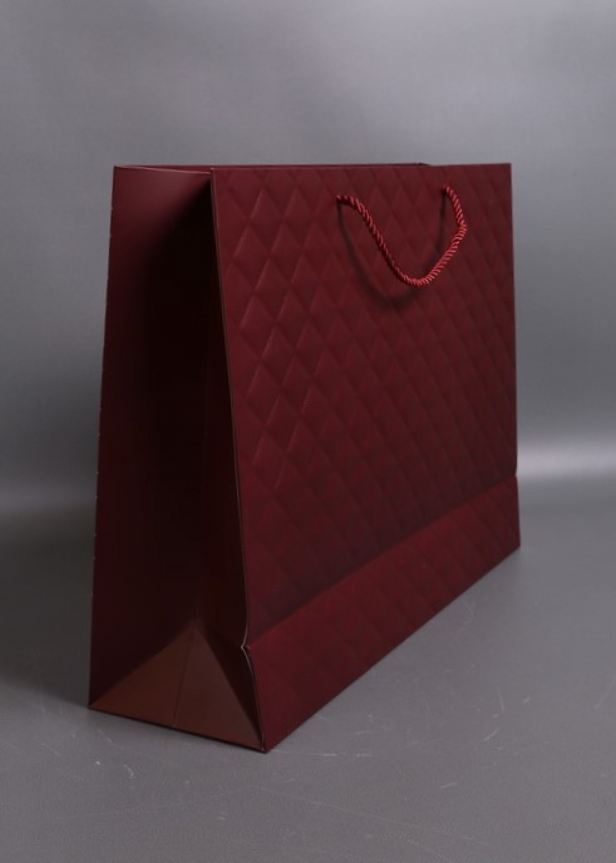 Сумка Люкс Золотой Ромб 31*42*12  бордо L401 Цена за 1шт