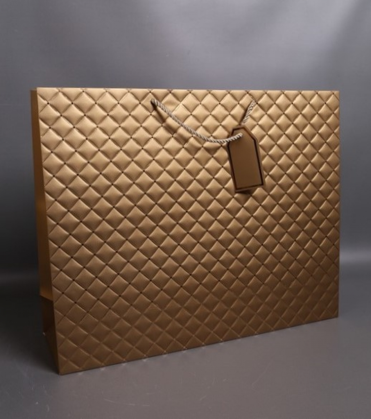 Сумка Люкс Золотой Ромб 50*40*15  золото L402 Цена за 1шт