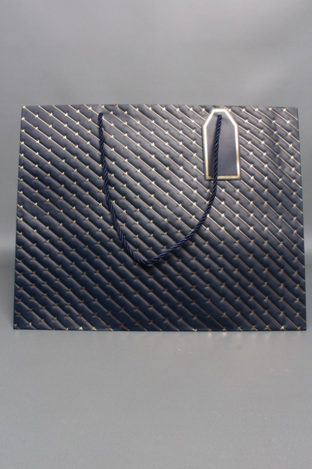 Сумка ЛЮКС Золотые стрелы 30*38*30 синий L604