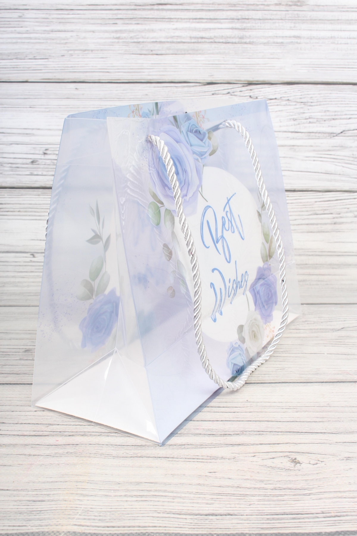 Сумка пластиковая "Best Wishes" 3, 27x21x11см  7329Н