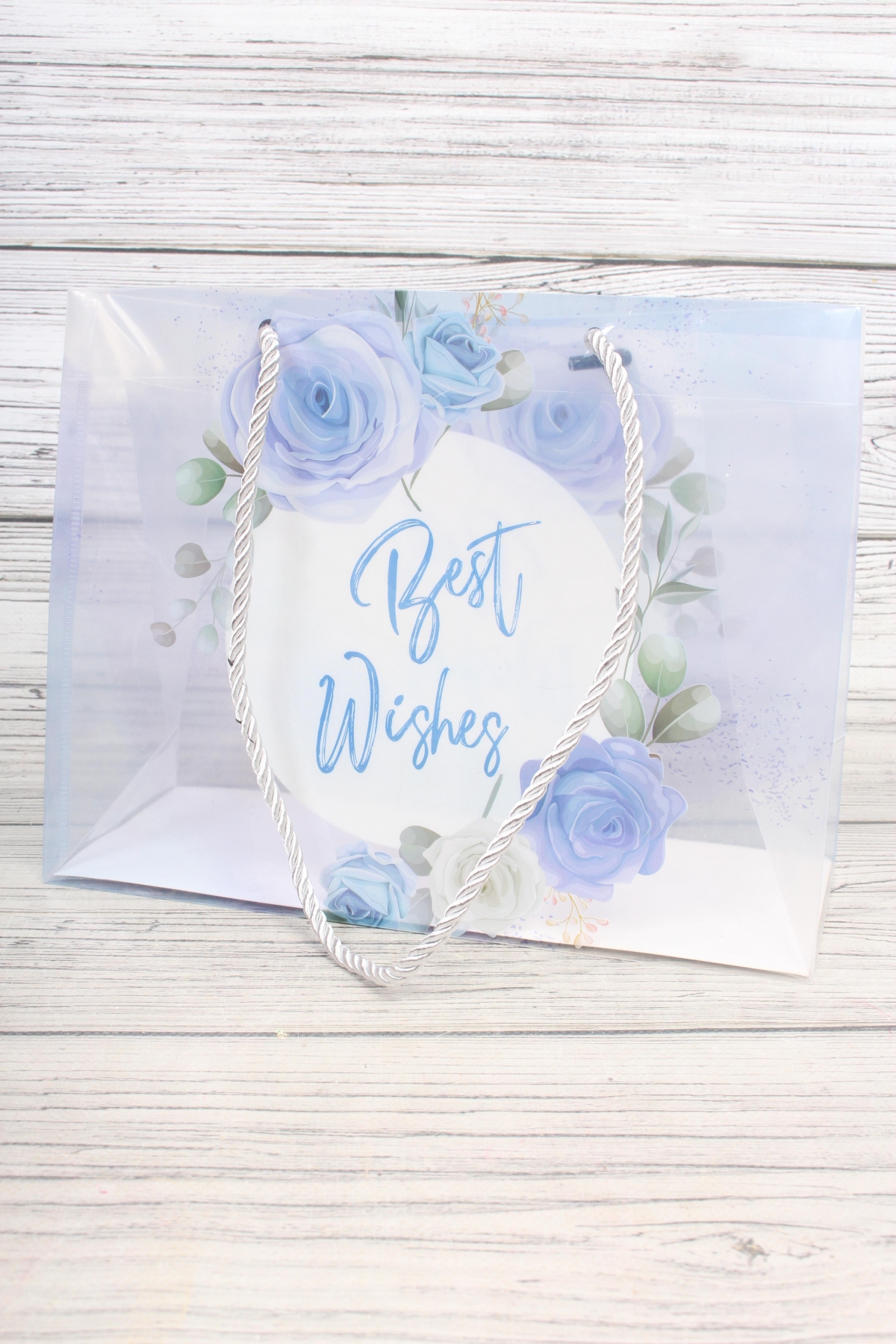Сумка пластиковая "Best Wishes" 3, 27x21x11см  7329Н