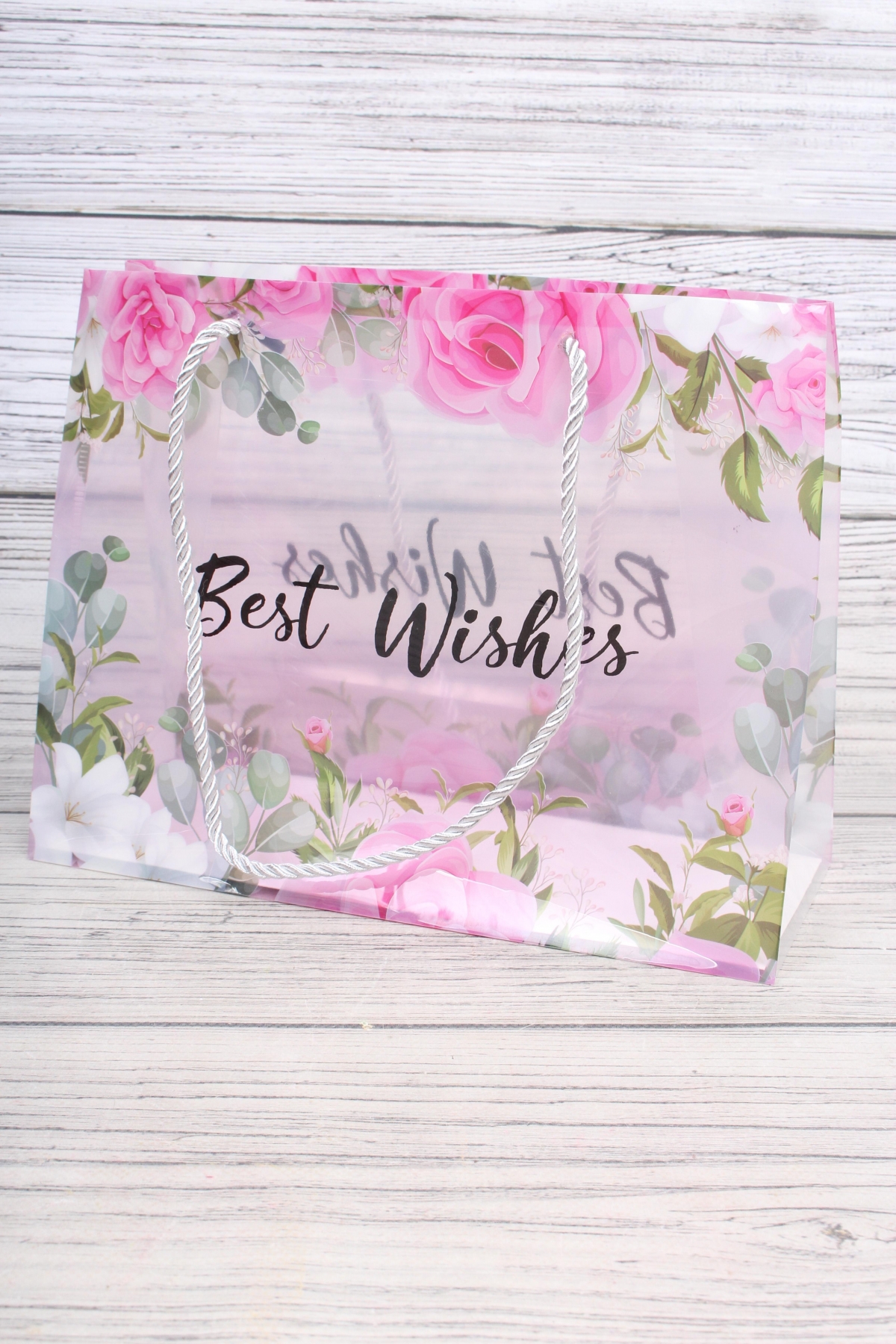 Сумка пластиковая "Best Wishes"2, 27x21x11см  7312Н