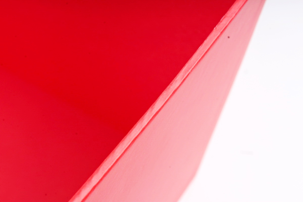 Сумка под цветы, картон,  красный (W9633-red) 9449М