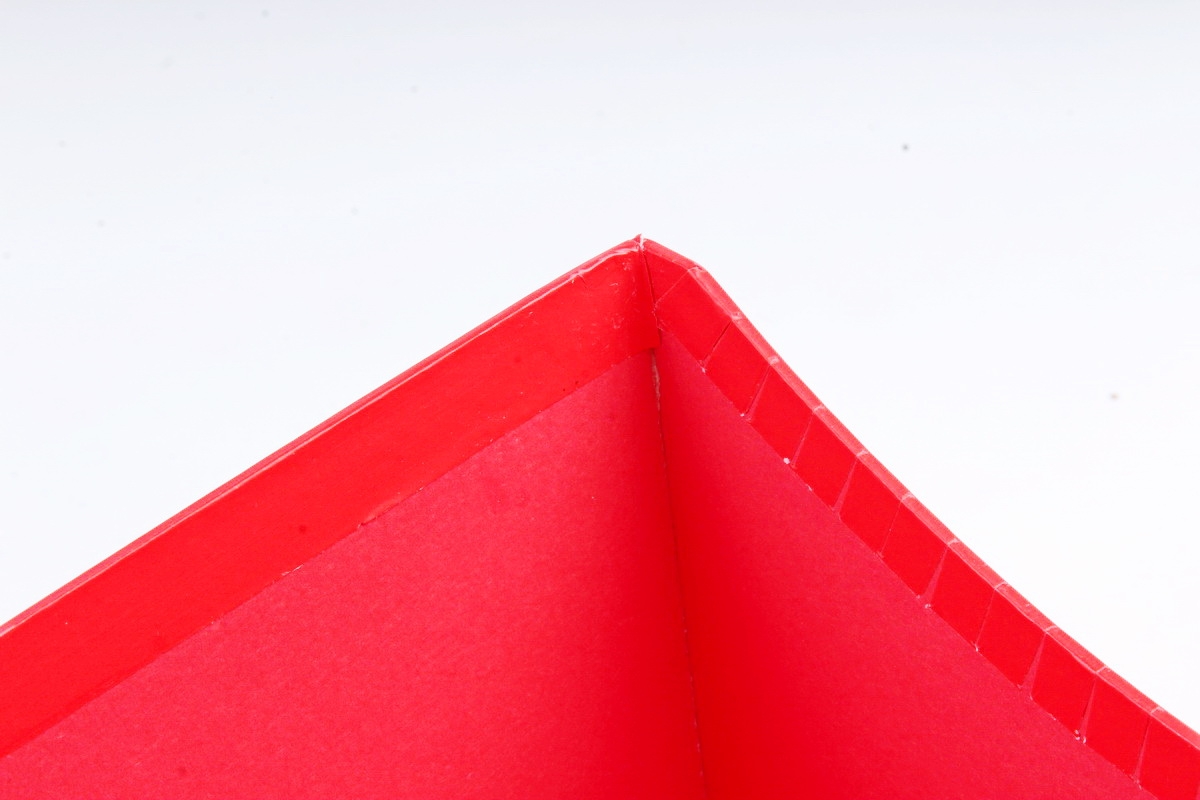 Сумка под цветы, картон,  красный (W9633-red) 9449М