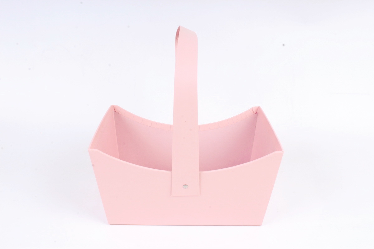 Сумка под цветы, картон,  розовый (W9634) 2991М