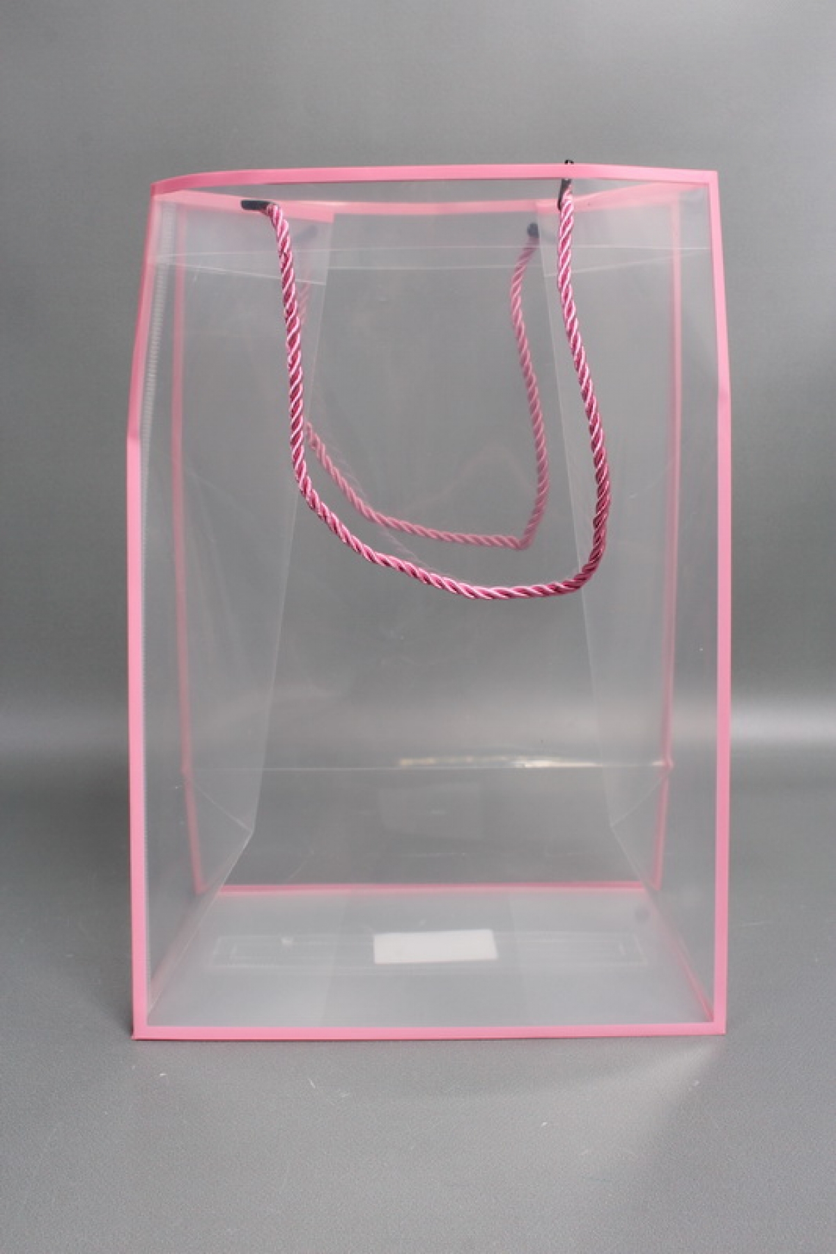 Сумка прозрачная 35*24*15 розовая (10шт/уп)   M150 Цена за 1шт