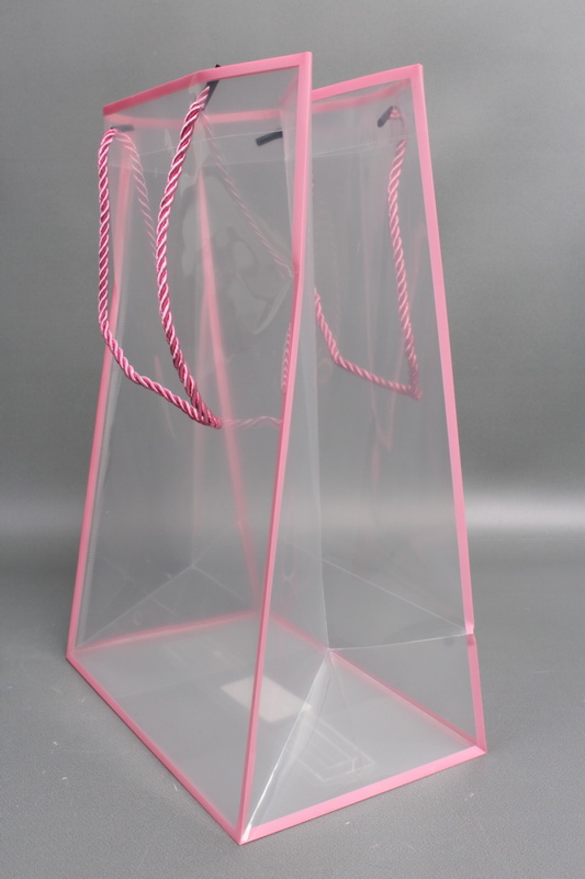 Сумка прозрачная 35*24*15 розовая (10шт/уп)   M150 Цена за 1шт