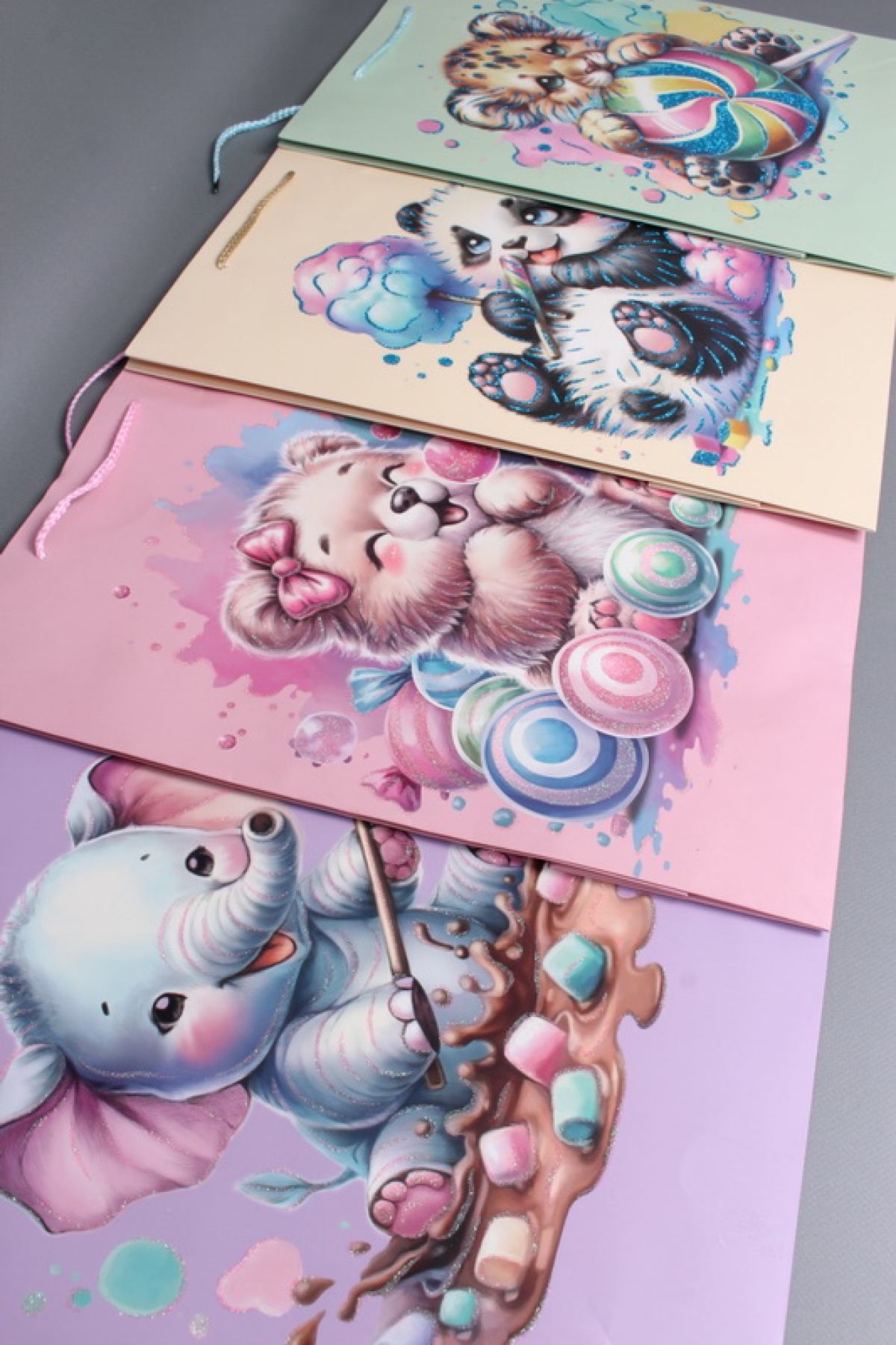 Сумка  Люкс Карамельки МИКС  31*42*12   D246