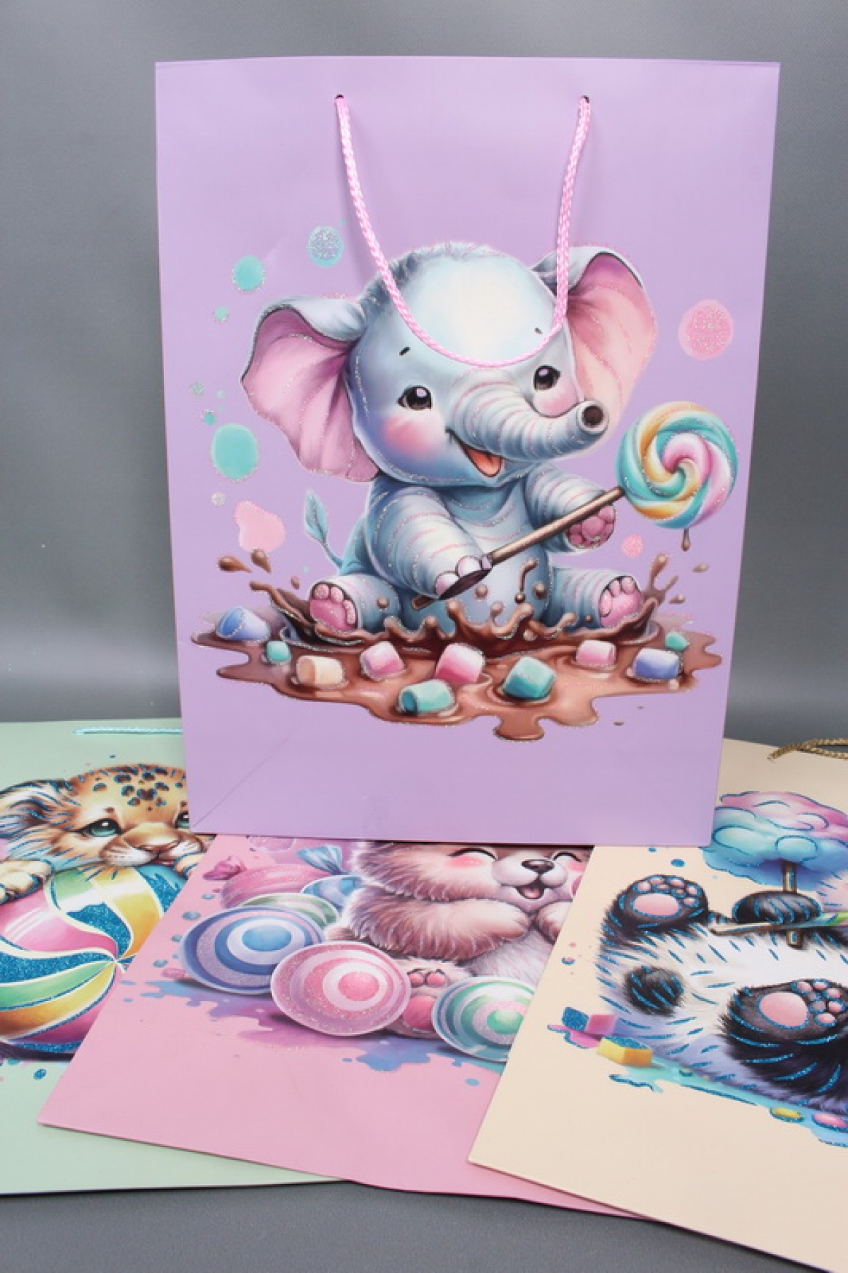 Сумка  Люкс Карамельки МИКС  31*42*12   D246