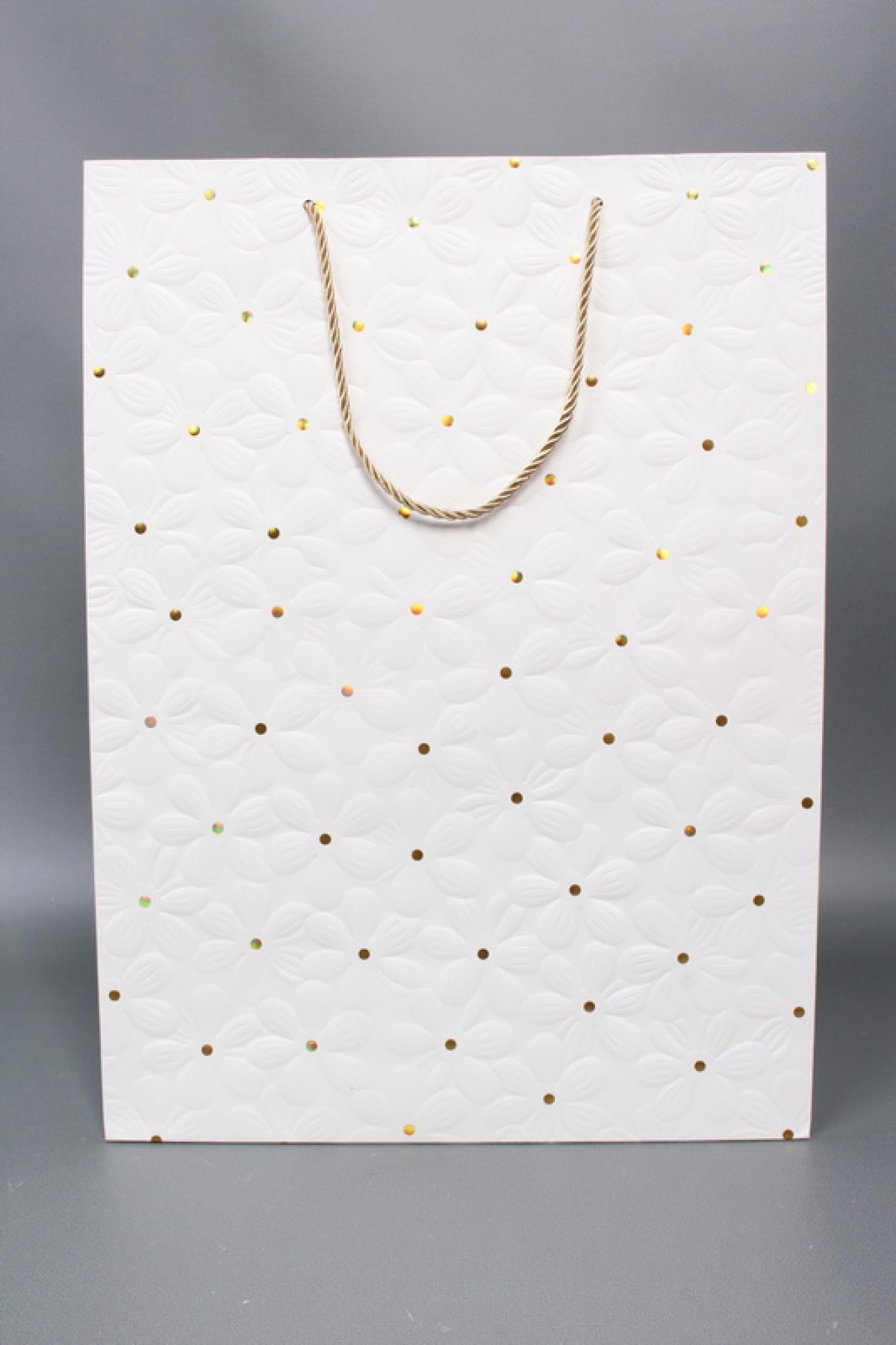 Сумка  Люкс Ромашки воздушные 31*42*12 белый   L1170