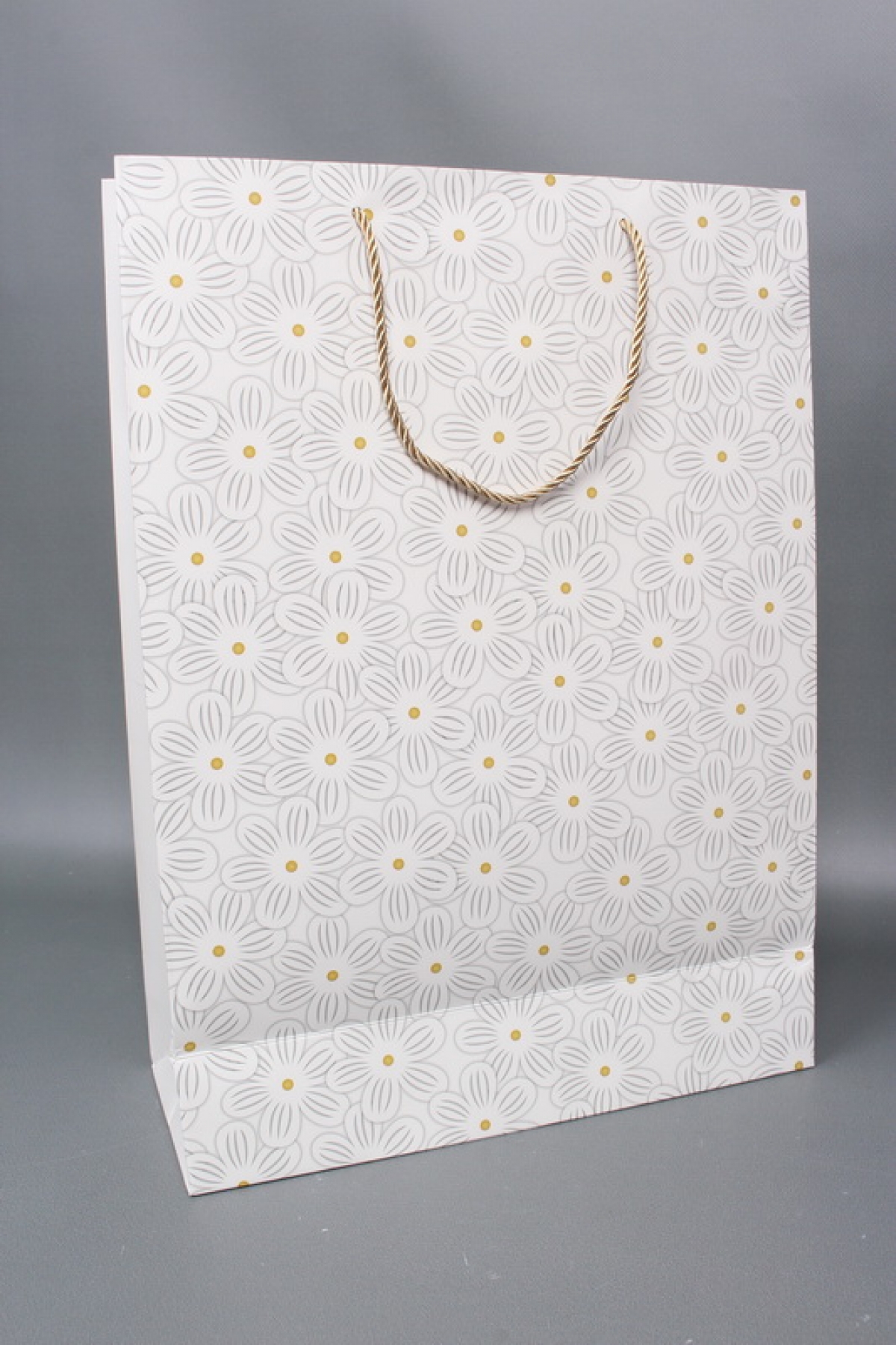 Сумка  Люкс Ромашки воздушные 31*42*12 белый   L1170