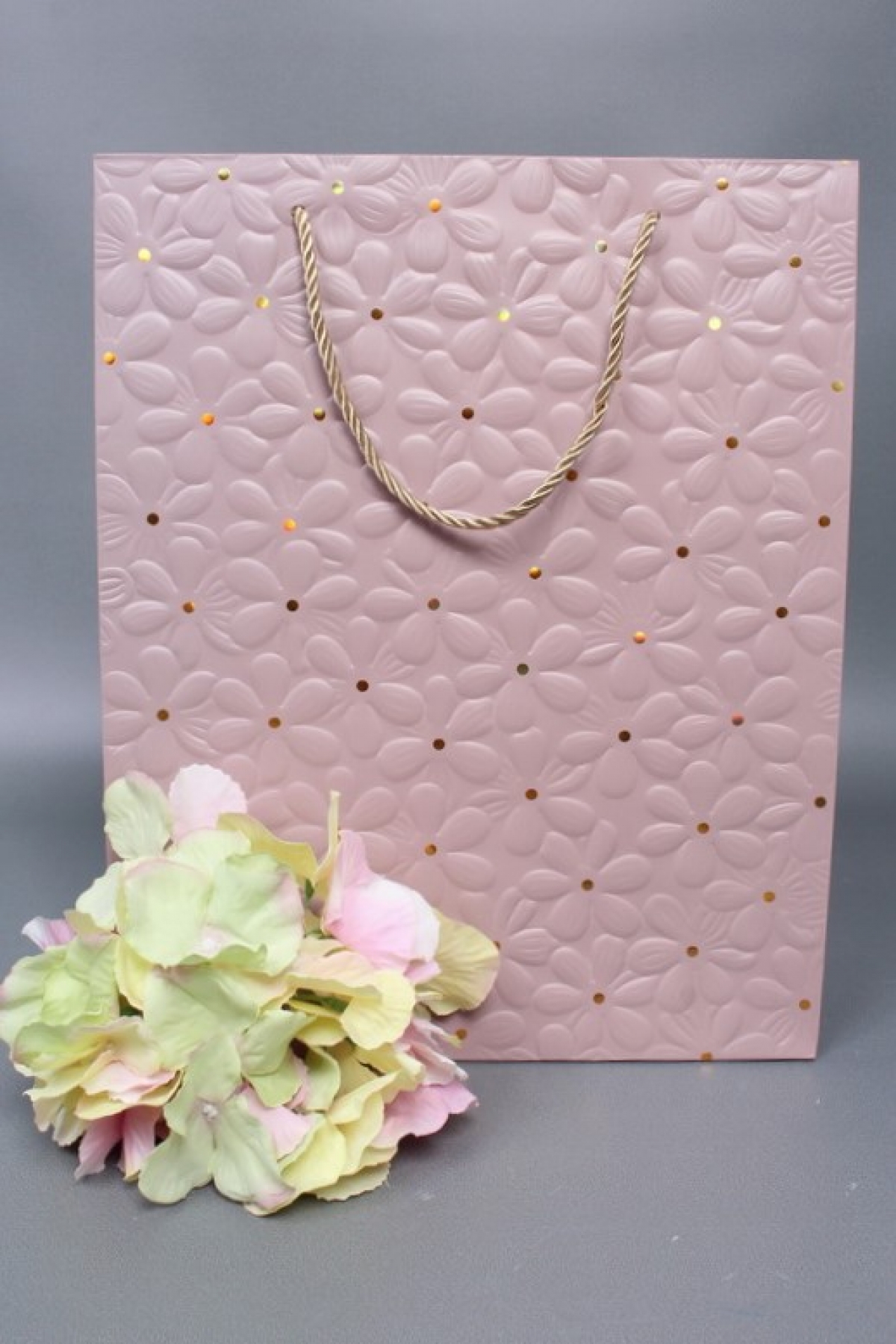 Сумка  Люкс Ромашки воздушные 26*32*12 пудра   L1169