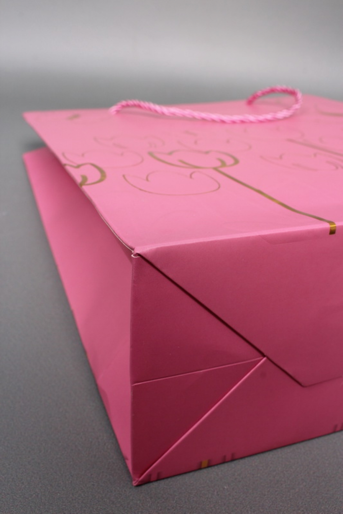 Сумка  Люкс Тюльпаны и Бабочки тиснение  26*32*12  розовый  L966