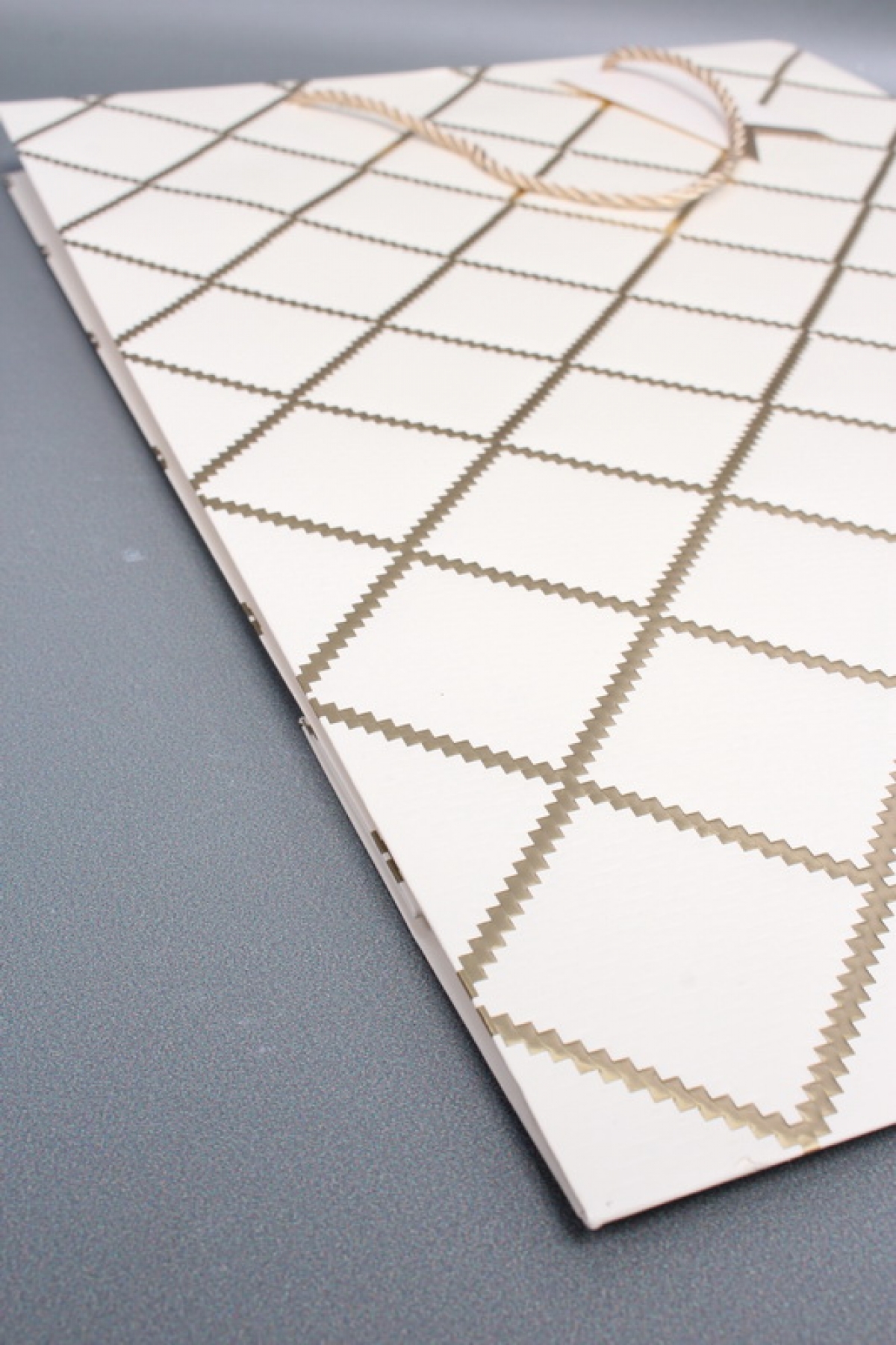 Сумка  Люкс  Резной ромб 31*45*12 шампань  L1506