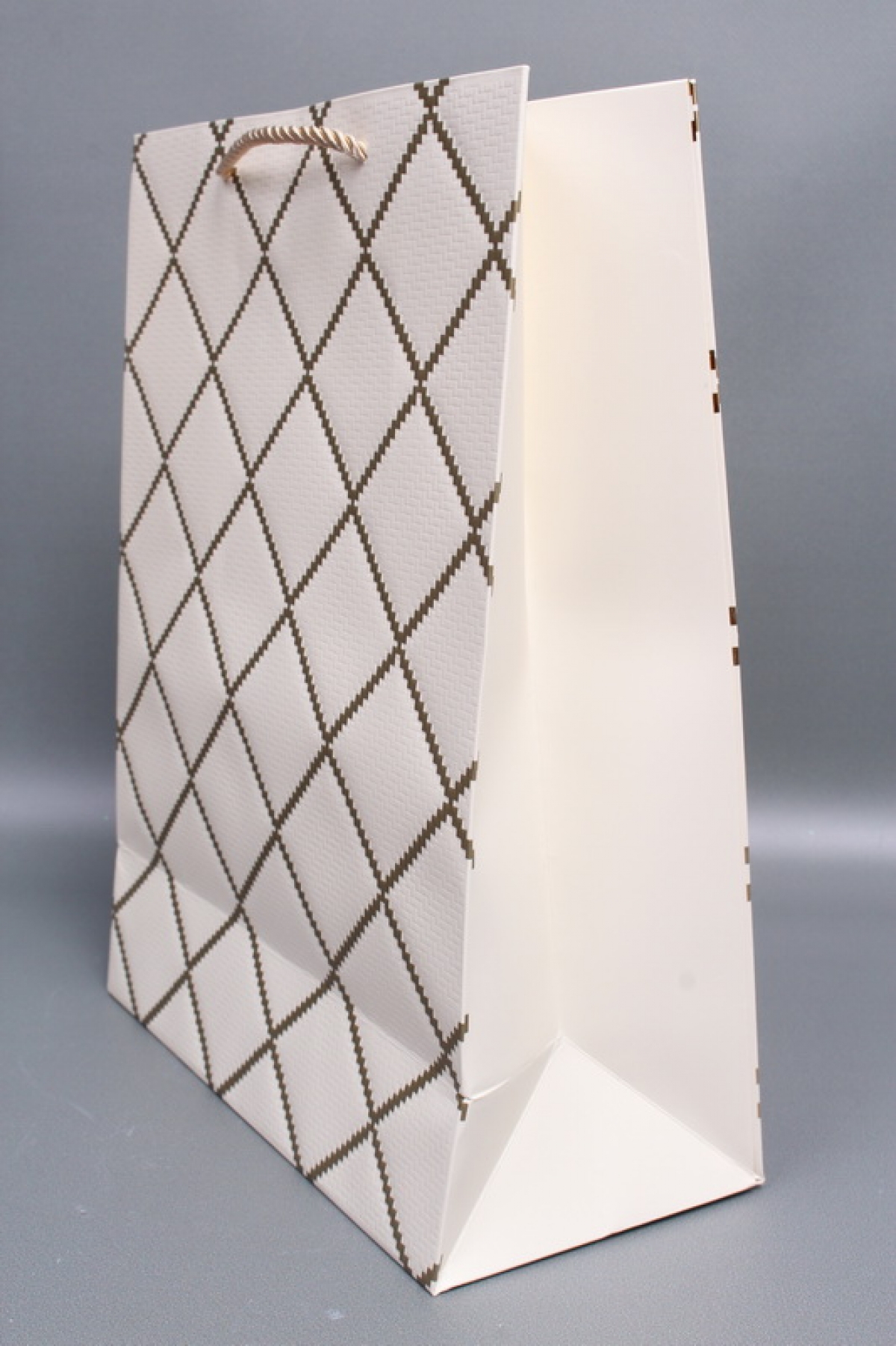 Сумка  Люкс  Резной ромб 26*33,5*12 шампань  L1507