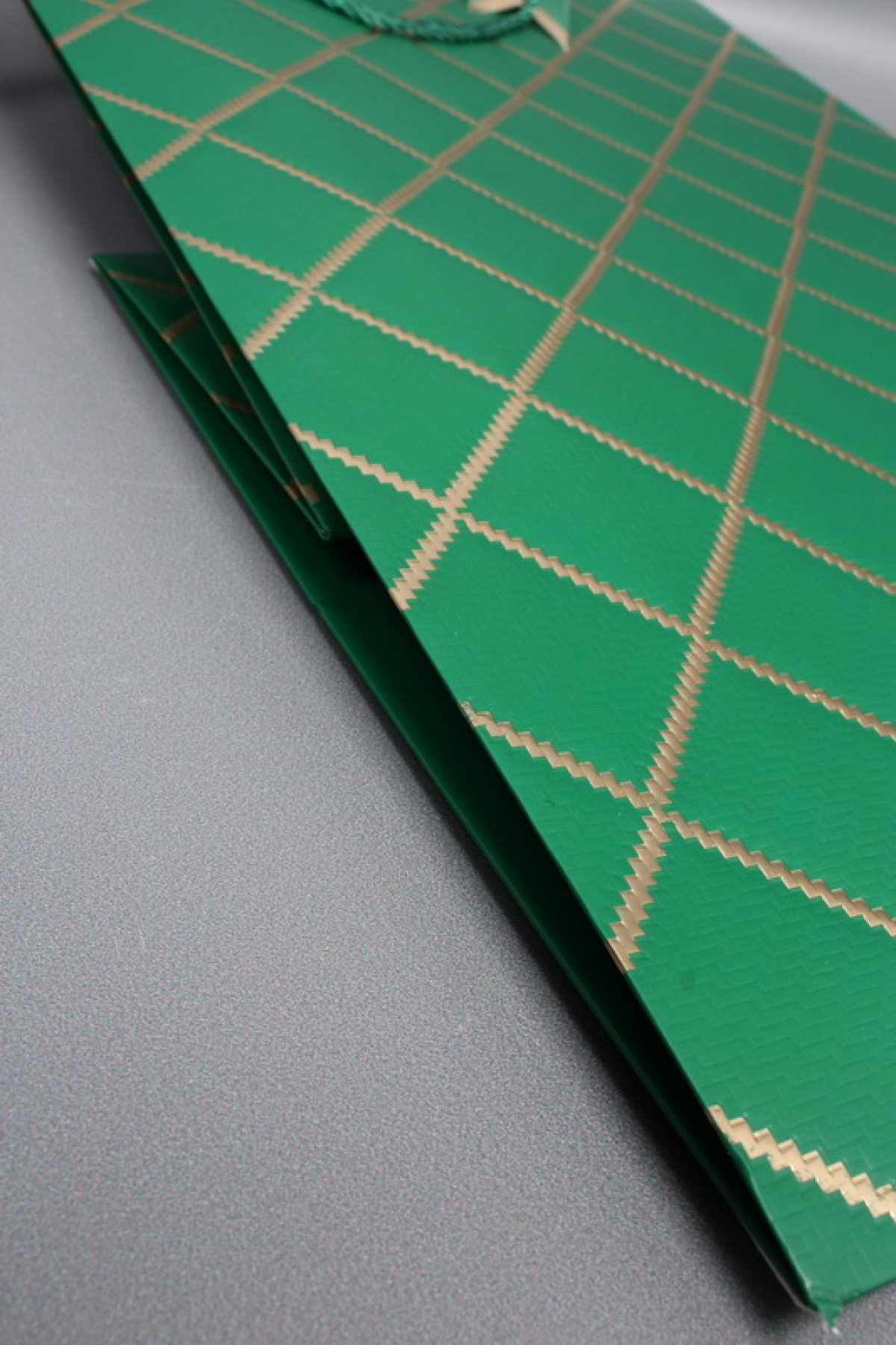 Сумка  Люкс  Резной ромб 36*54*30 зеленый  L1504