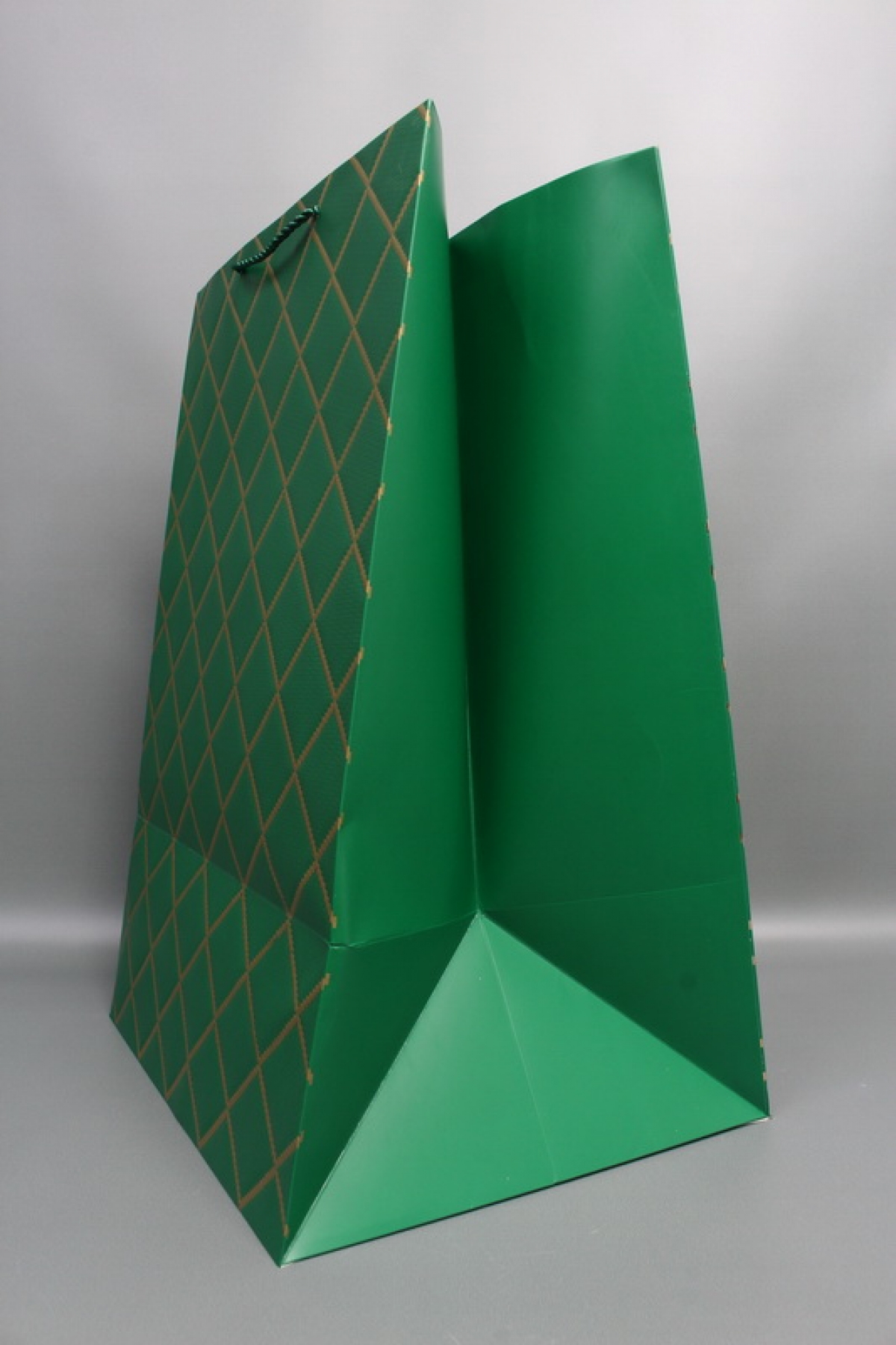 Сумка  Люкс  Резной ромб 36*54*30 зеленый  L1504