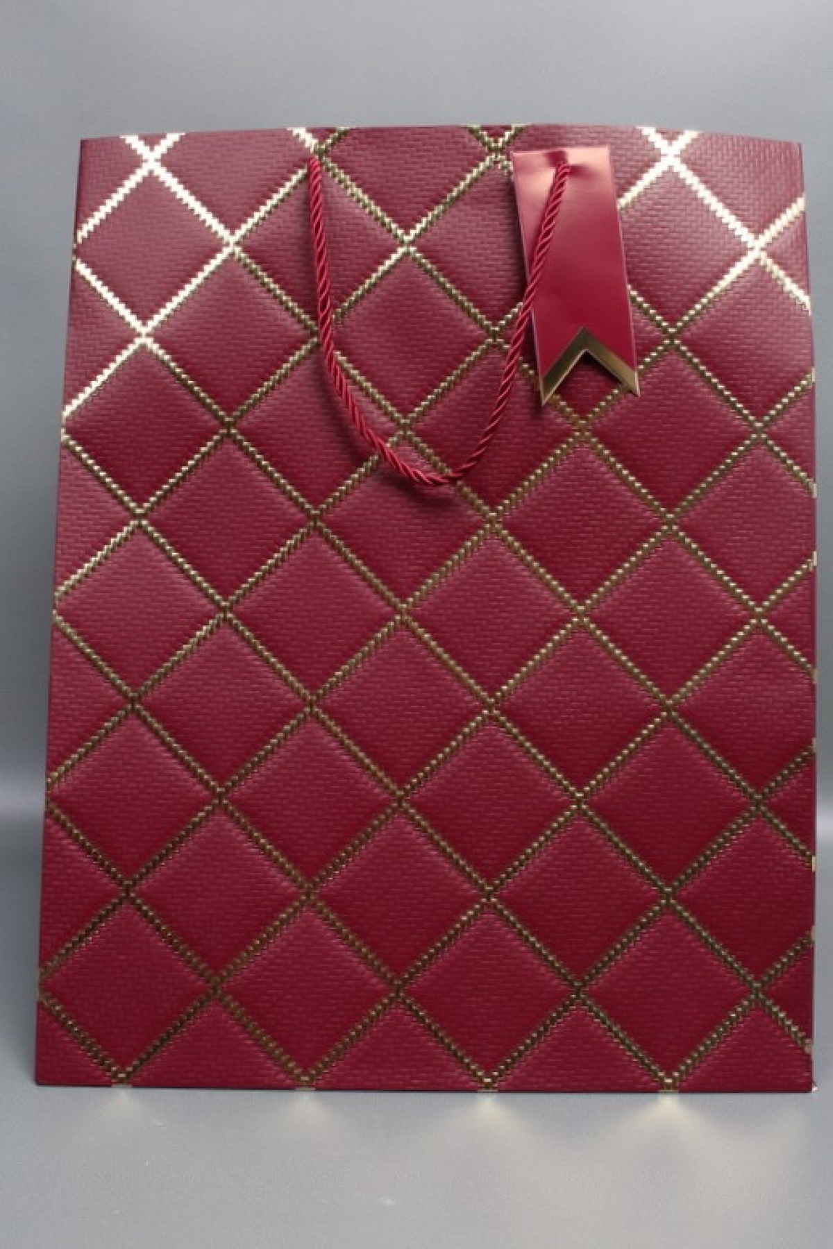 Сумка  Люкс  Резной узор 30*38*30 бордо  L605