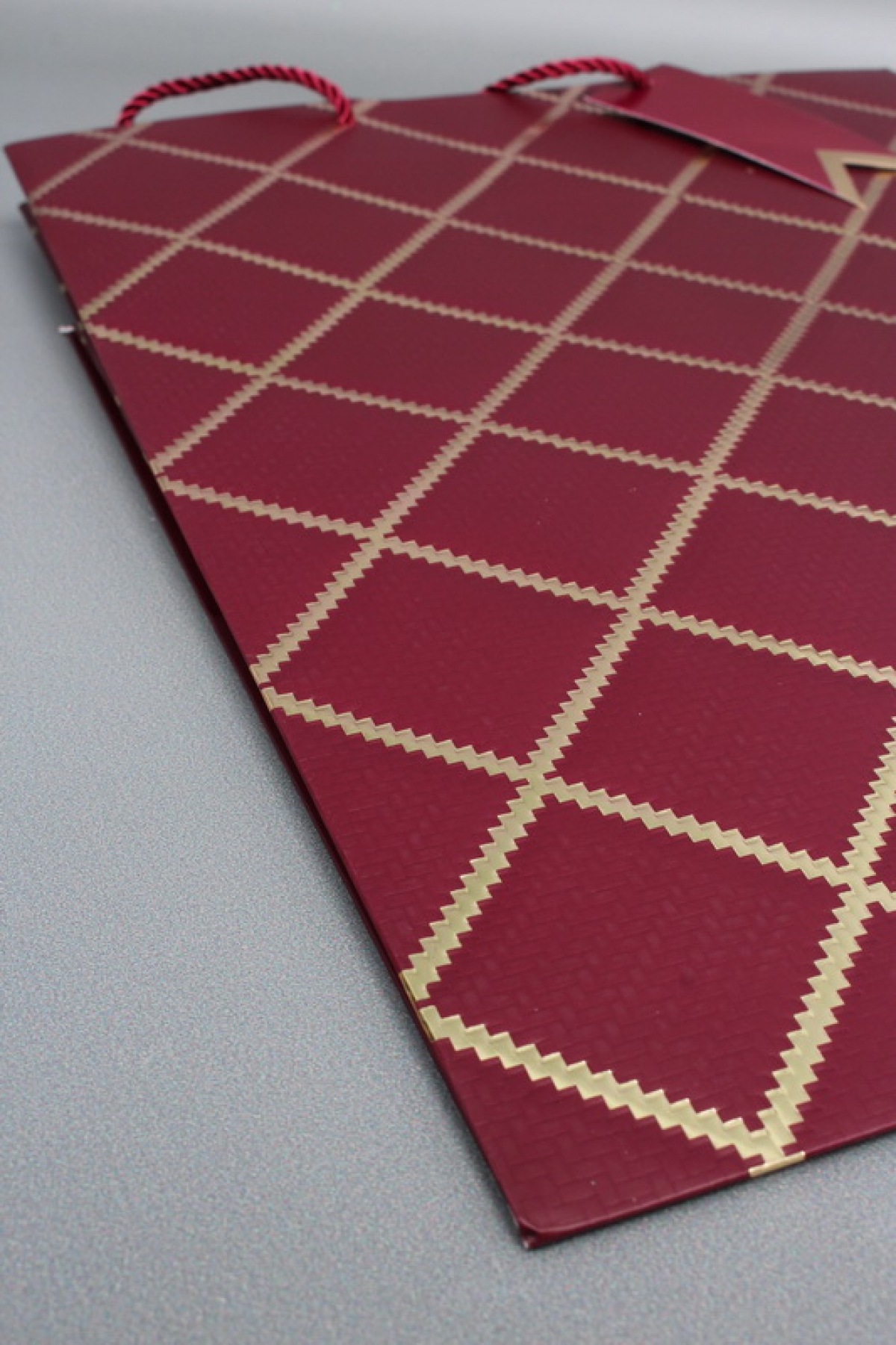 Сумка  Люкс  Резной узор 30*38*30 бордо  L605