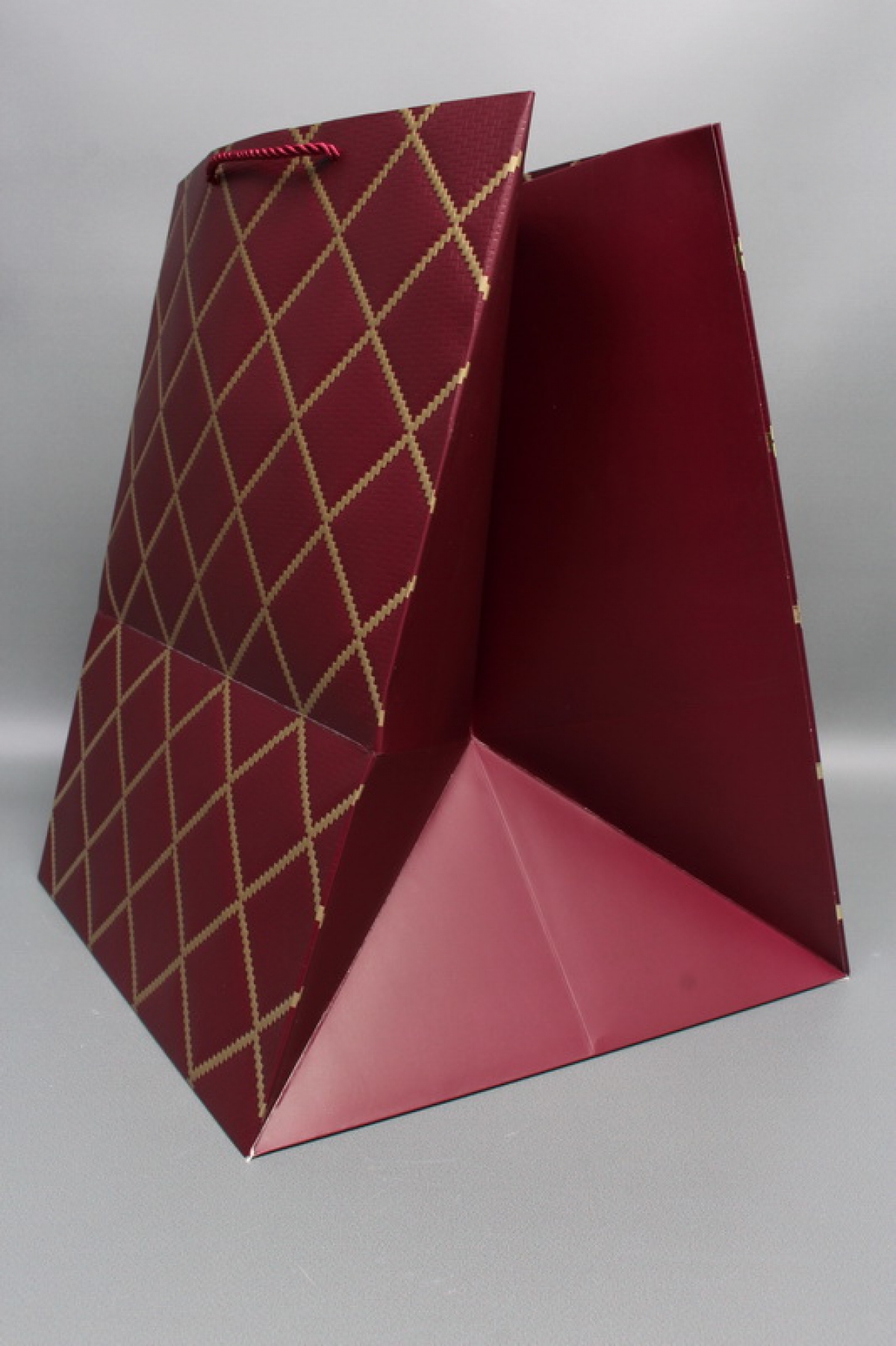 Сумка  Люкс  Резной узор 30*38*30 бордо  L605