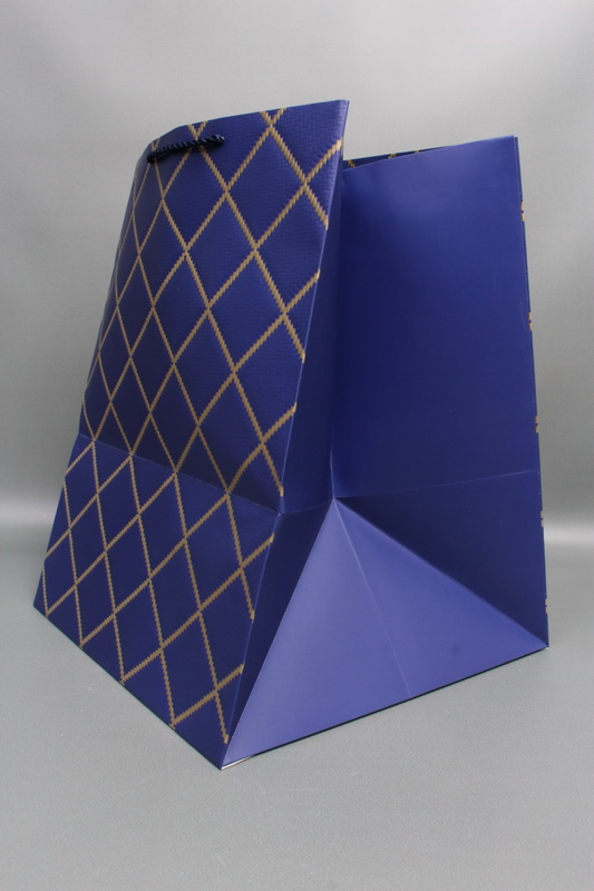 Сумка  Люкс  Резной узор 30*38*30 синий  L605