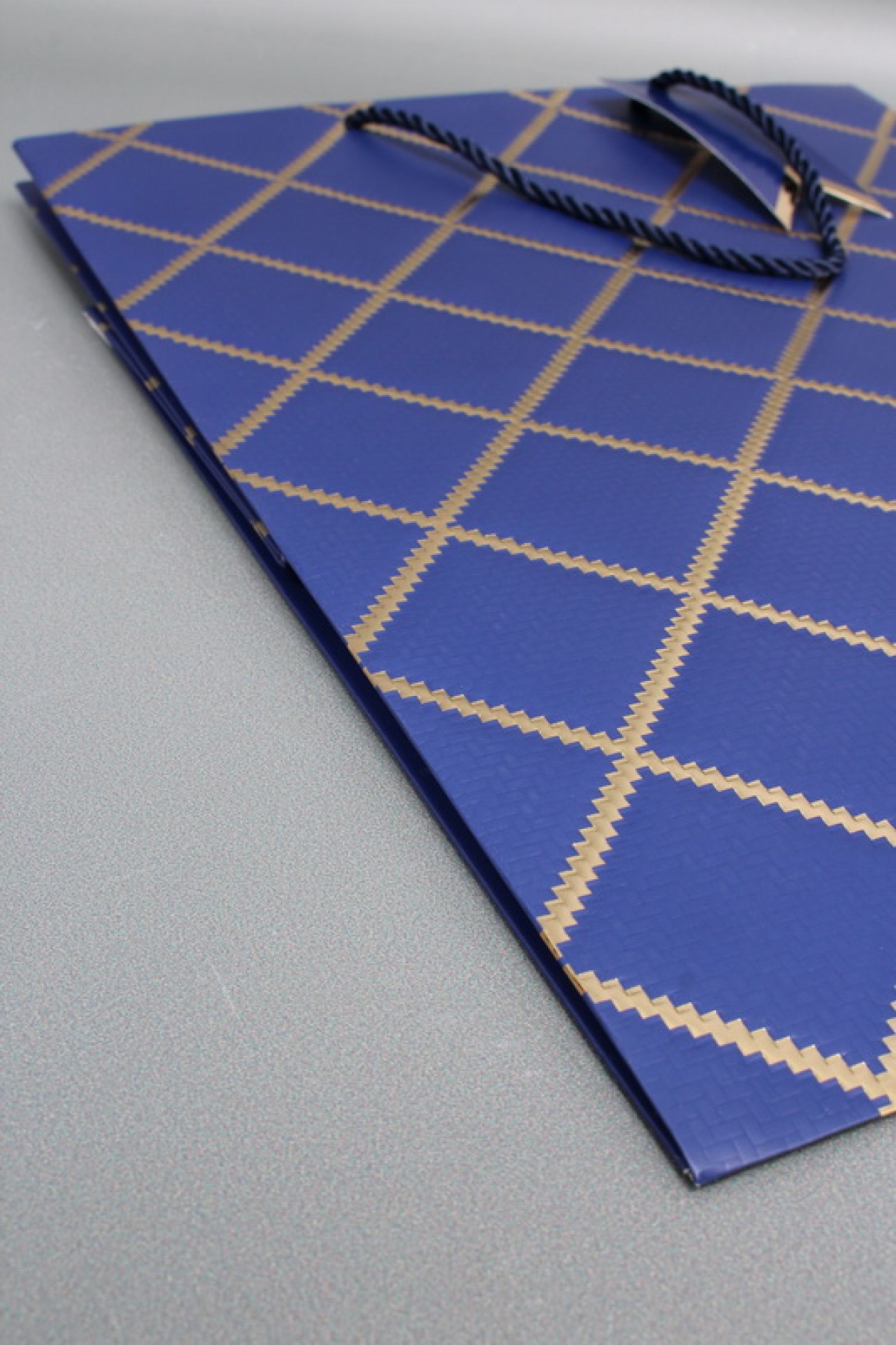 Сумка  Люкс  Резной узор 30*38*30 синий  L605