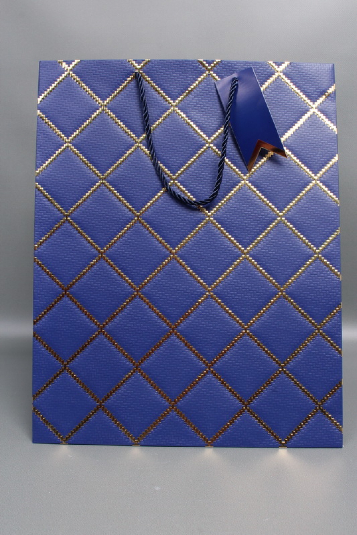 Сумка  Люкс  Резной узор 30*38*30 синий  L605