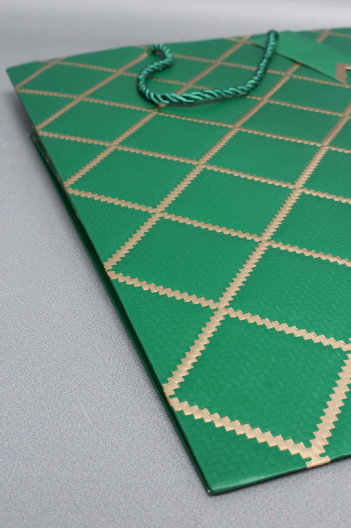 Сумка  Люкс  Резной узор 30*38*30 зеленый  L605