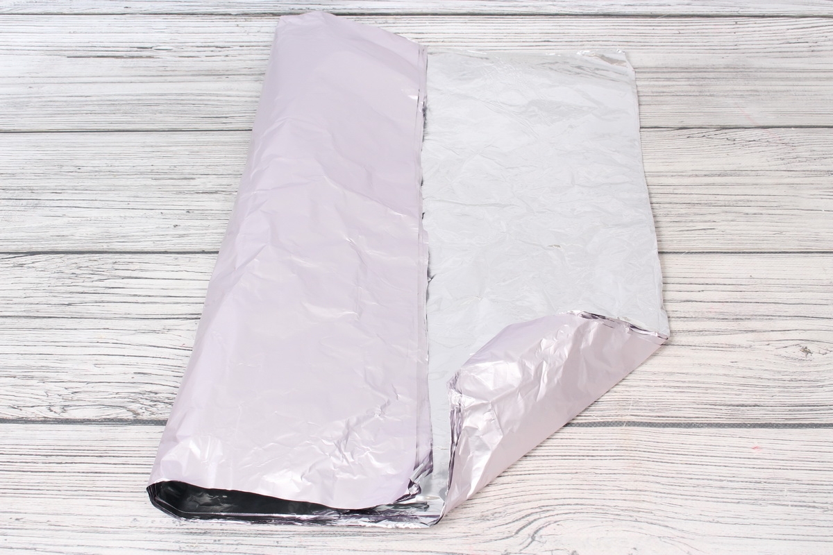 Упаковочная плёнка "Фольга", 10  листов в упаковке, 23 микрон,  50cmx58cm, цв. сиреневый 5560Л
