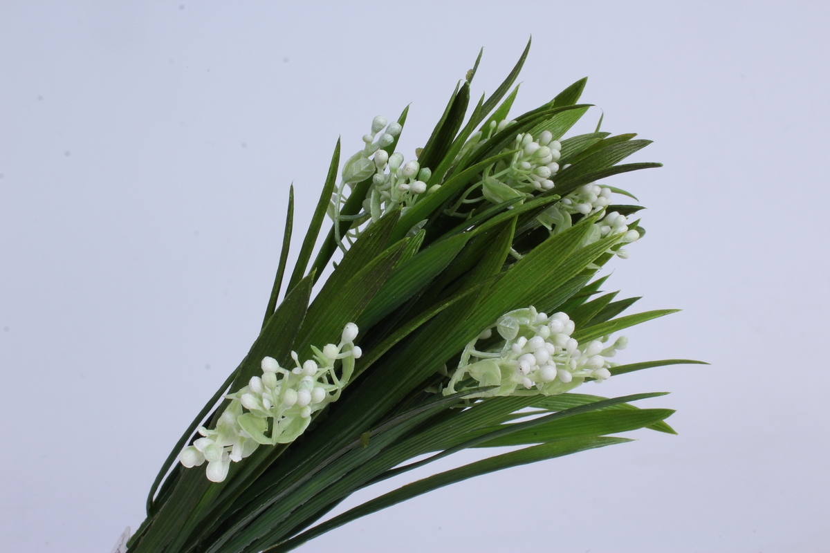 ветка декоративная белая h=33cm