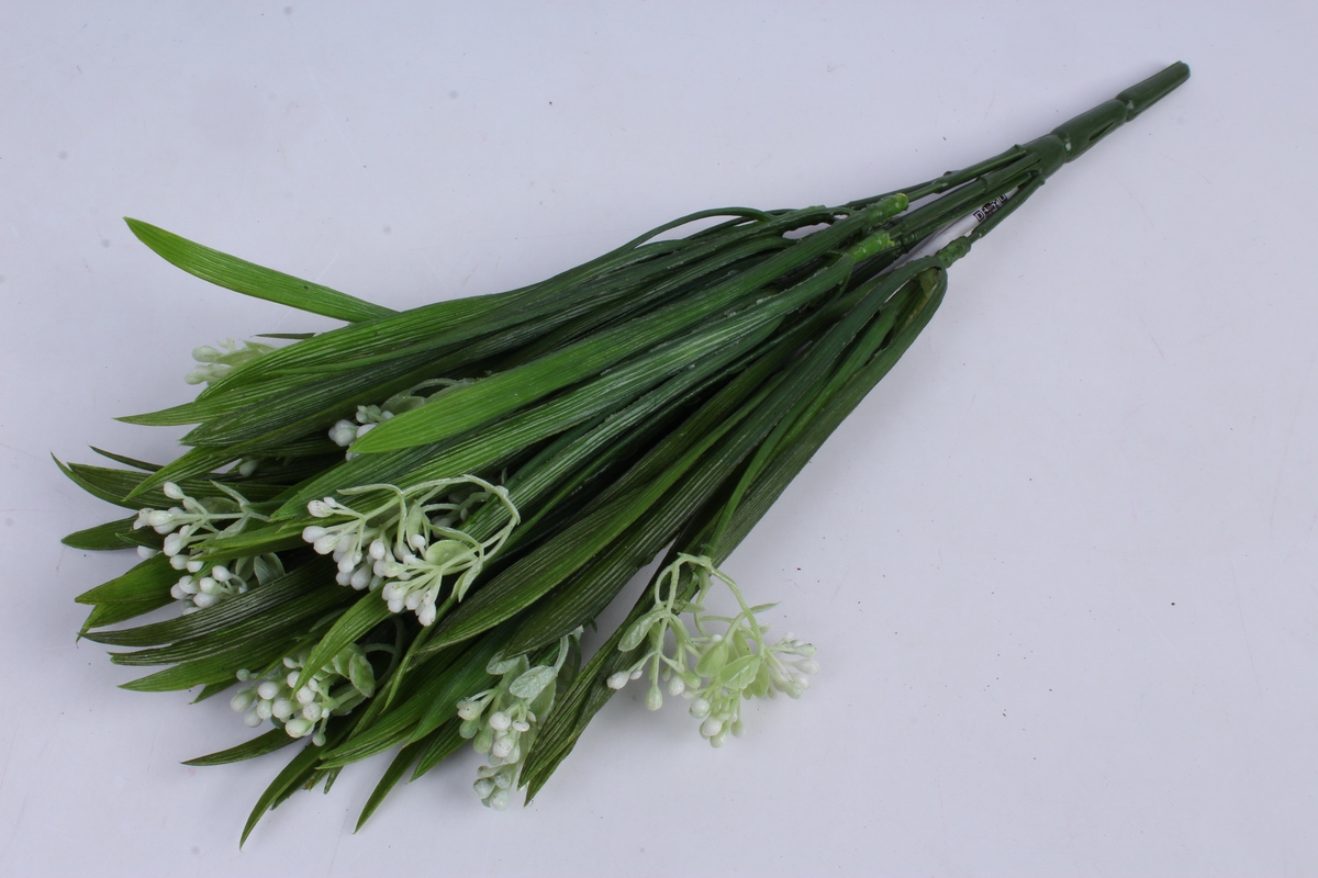 ветка декоративная белая h=33cm