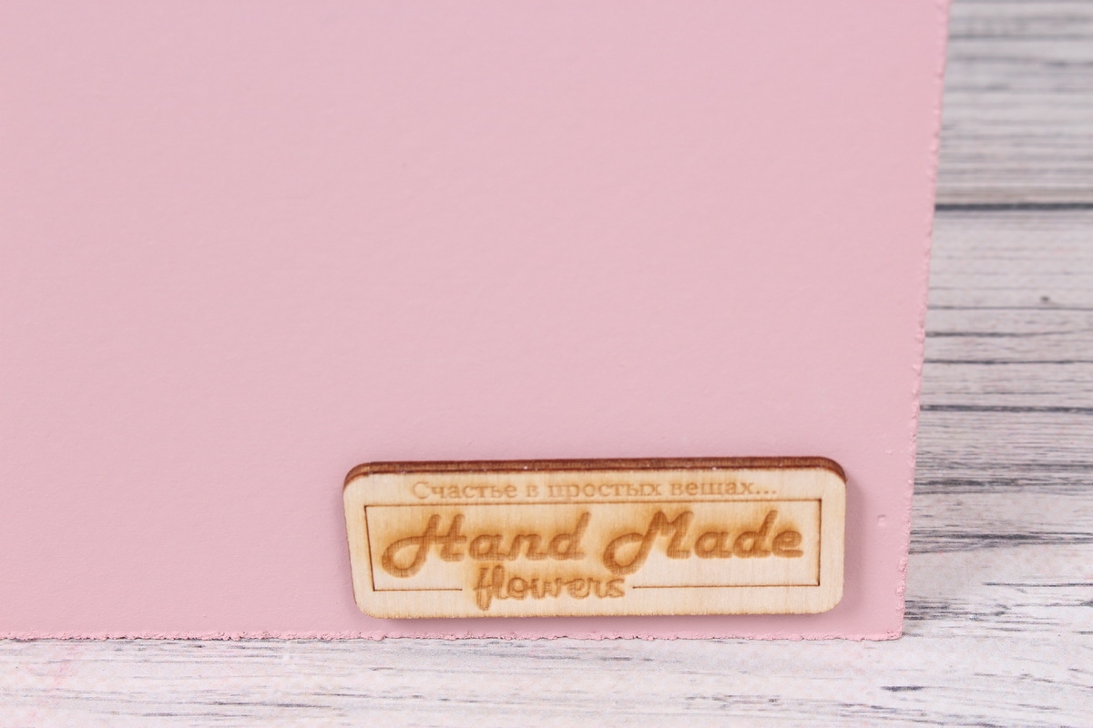 Ящик для декора "Hand Made", дерево, 15/15/15, 12/12/12, 2 шт, пудровый 1376Н