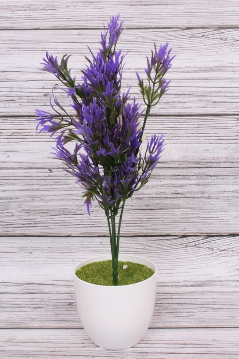 Искусственное растение -  Папоротник  скальный фиолетовый. 34 см. 