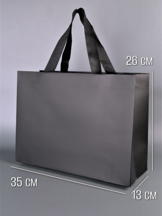 Cумка Люкс черная 35*26*13    L384