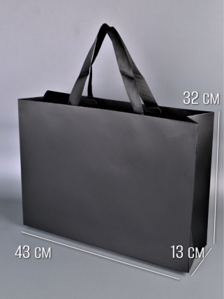 Cумка Люкс черная 43*32*13    L385