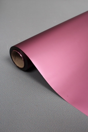 Флористич. пленка "Двухцветный металл", 53 мкр, 58 см х 10 м, роз. золото / розовый 2189М