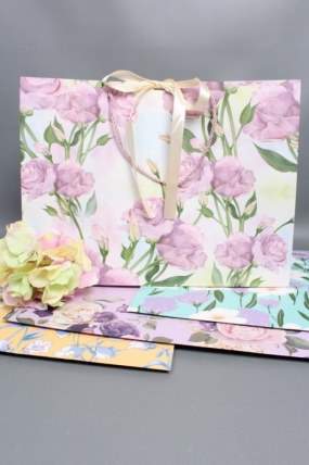 Сумка Люкс Цветы пастель с Бантом  43*32*14   Цена за 1шт  L258