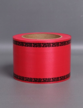 Лента простая (8см х 50м) С дубками по краям P816 МАЛИНОВЫЙ