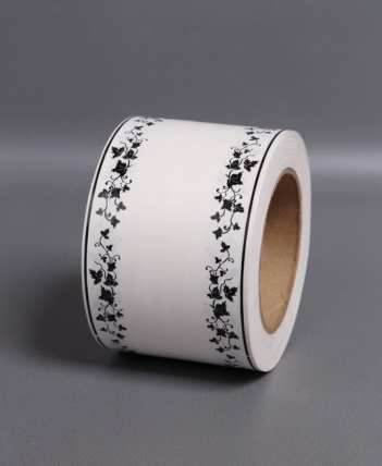 Лента простая (8см*50м) мелкий лист P840 БЕЛЫЙ