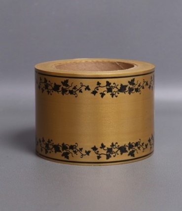 Лента простая (8см*50м) мелкий лист P842 БРОНЗОВЫЙ