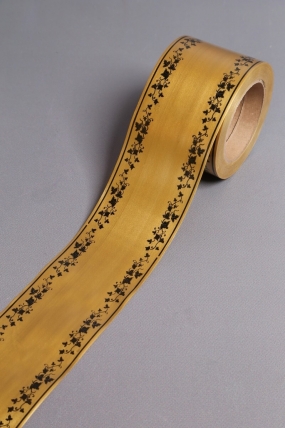 Лента простая (8см*50м) мелкий лист P842 БРОНЗОВЫЙ