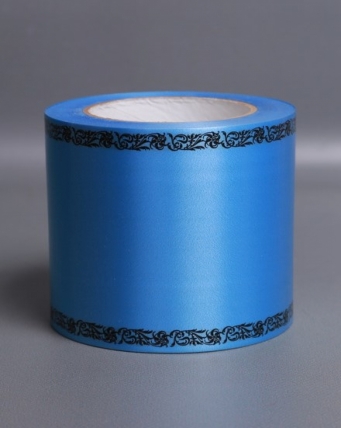 Лента простая (10см*50м) С дубками по краям P1011 СИНИЙ